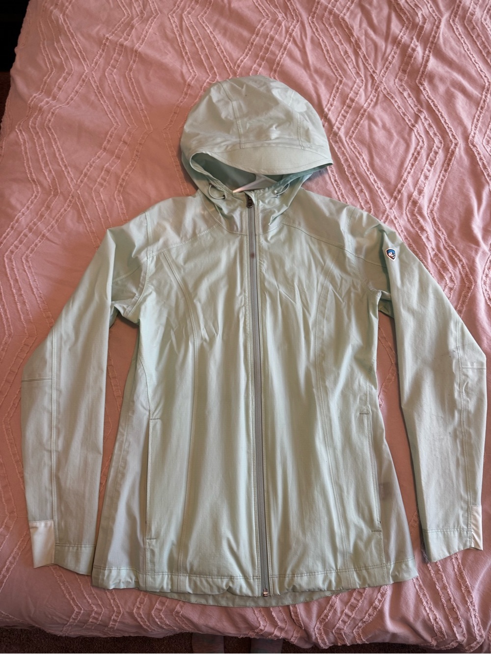 Kuhl Women's Light Mint Green Hooded Ski/Snow Jacket